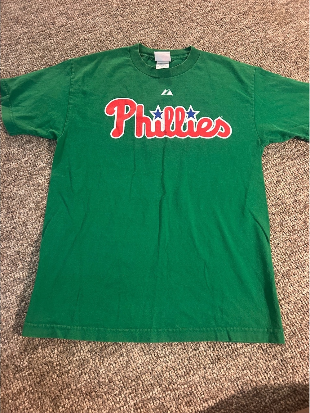Majestic Philadelphia Phillies Ryan Howard #6 Green T-Shirt Medium